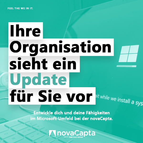 EB Kampagne novaCapta: Ihre Organisation sieht ein Update für Sie vor