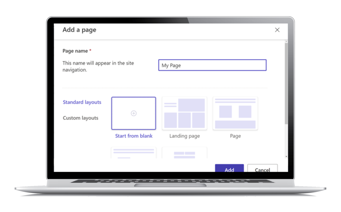 Screenshot Power Pages - Design Editor