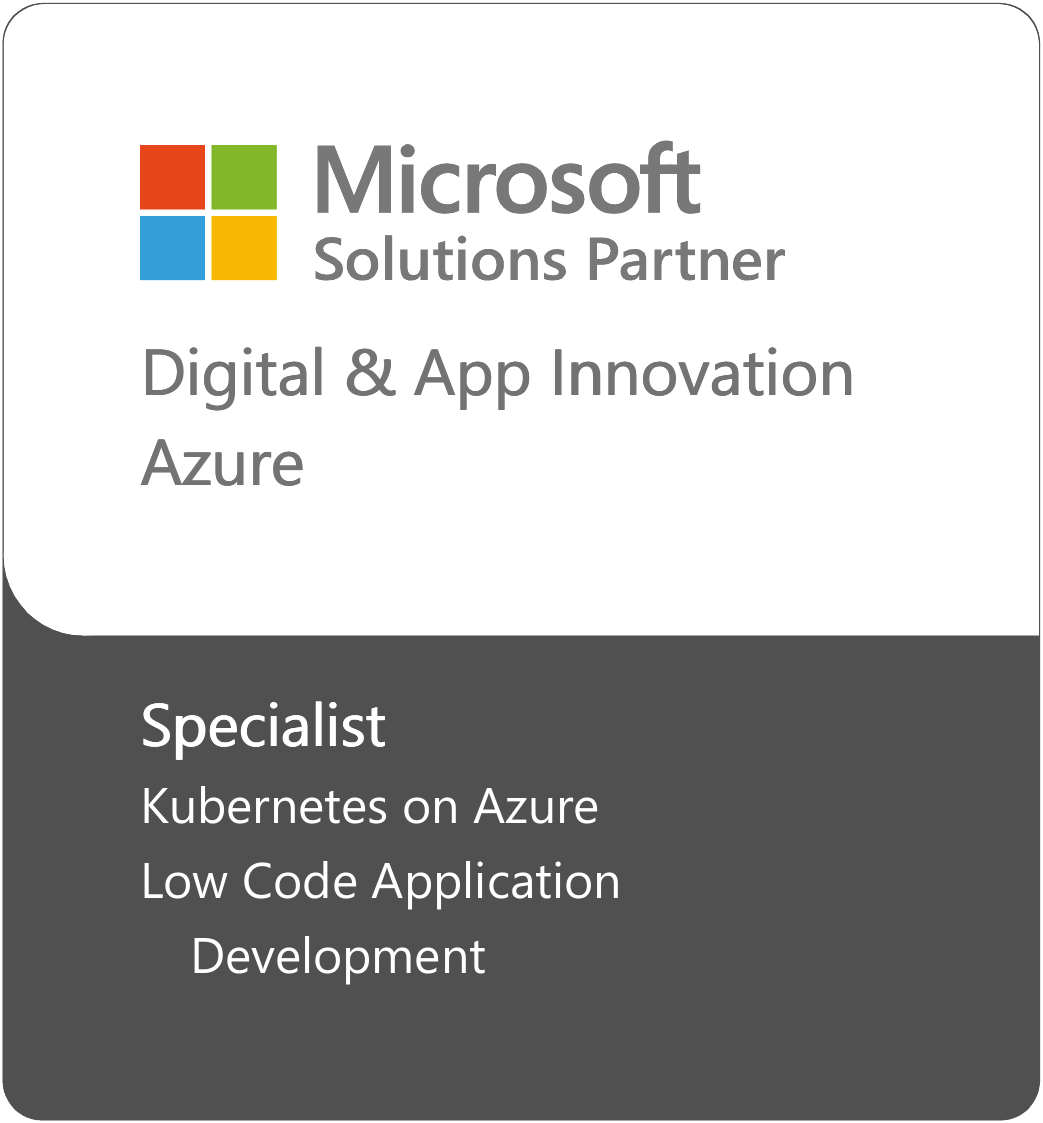 Logo Microsoft Solution Partner Specialization Digital and App Innovation