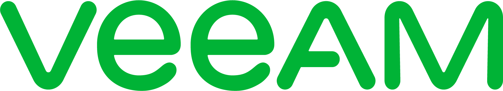 Logo der Firma Veeam mit grünem Schriftzug 