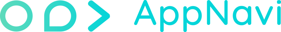 Logo AppNavi mit Firmenname rechts neben dem Icon