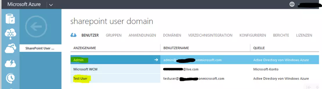 Screenshot Multi Factor Authentication (Azure und SharePoint)